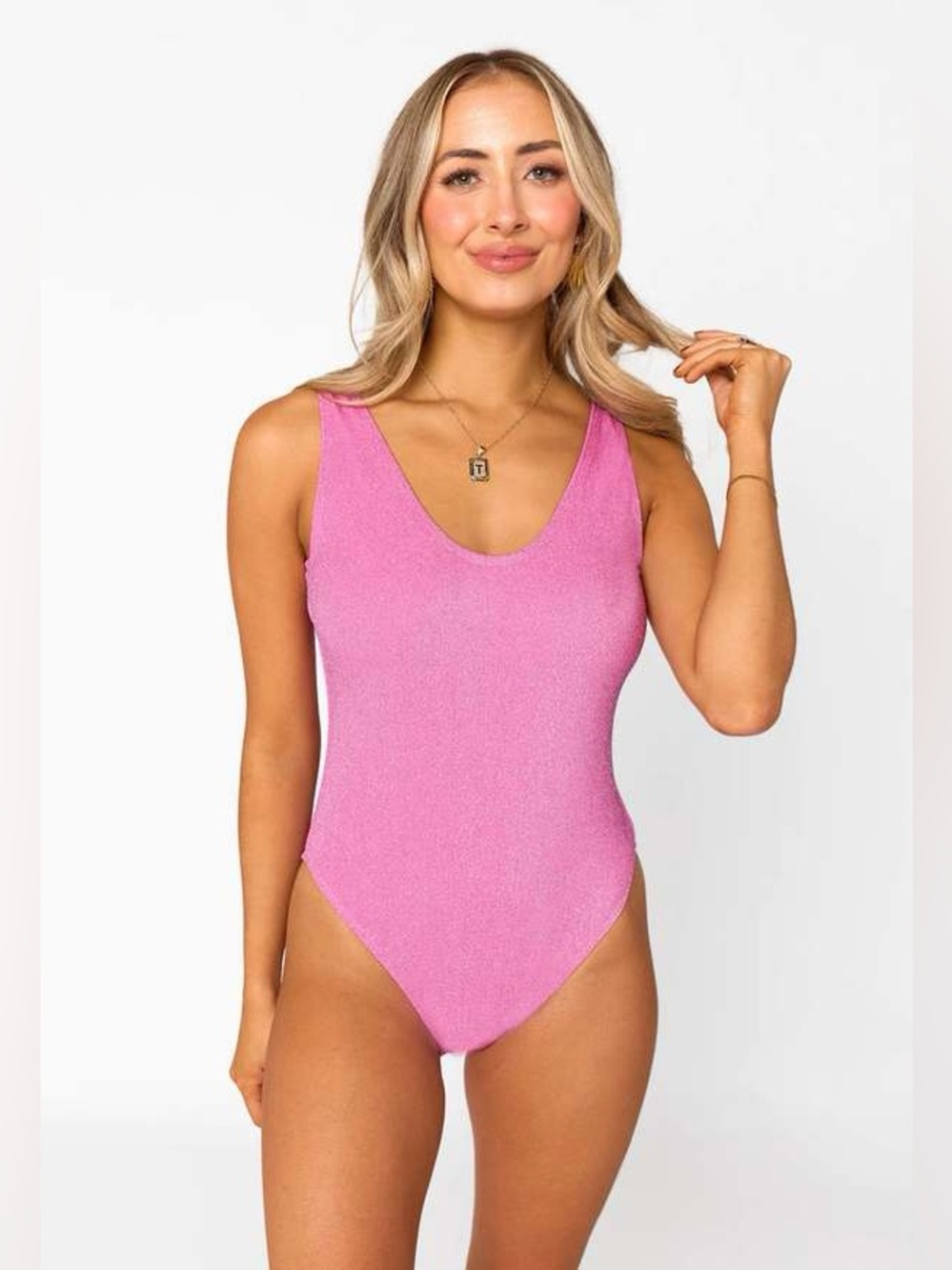 BUDDY LOVE CARLY MAGENTA PINK SWIMSUIT, Sz Small NWOT